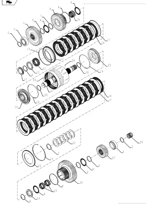 87350319 - Подшипник игольчатый вала 4го КПП T9T9./St.